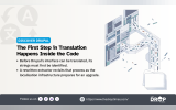 Discover Drupal graphic titled "The First Step in Translation Happens Inside the Code" with abstract code extraction illustrations. Explains how Drupal identifies translatable strings before localisation.