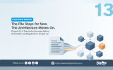"DISCOVER DRUPAL. The File Stays for Now. The Architecture Moves On. Drupal 11.5 Starts the Runway Before Automatic Loading Ends in Drupal 13. Follow us on. https://www.thedroptimes.com/. THE DROP TIMES." A document connects through flowing lines to a network of blue and orange cubes to represent Drupal moving from a familiar file toward a new architecture.