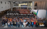 "Editor’s Pick. Vol. 4 Issue. 41. The Demo Is Over. Now Drupal AI Has to Become a Product. What Responsible Deployment Requires After Rotterdam. Photo. Bram Driesen. THE DROP TIMES." A large crowd of DrupalCon attendees gathers inside a conference venue with many people waving at the camera beside a Drupal branded inflatable structure.