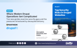 "BOOKS. Where Modern Drupal Operations Get Complicated. Two new guides examine security gaps and the pressures introduced by decoupled delivery. PANTHEON. drupalfit. Top Security Risks in Drupal Websites. A 2026 DrupalFit brief on how Drupal websites perform against security standards and where they most often fall short. EBOOK. Decoupled. Governed. and Stable. An engineering guide to scaling Next.js and CMS integrations. Follow us on. https://www.thedroptimes.com." Covers of the DrupalFit s