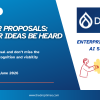 CALL FOR PROPOSALS: LET YOUR IDEAS BE HEARD