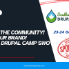 Support the community! scale your brand! sponsor Drupal camp swo