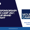 Call for sponsorship:  Mountain Camp 2027,  place your brand at spotlight
