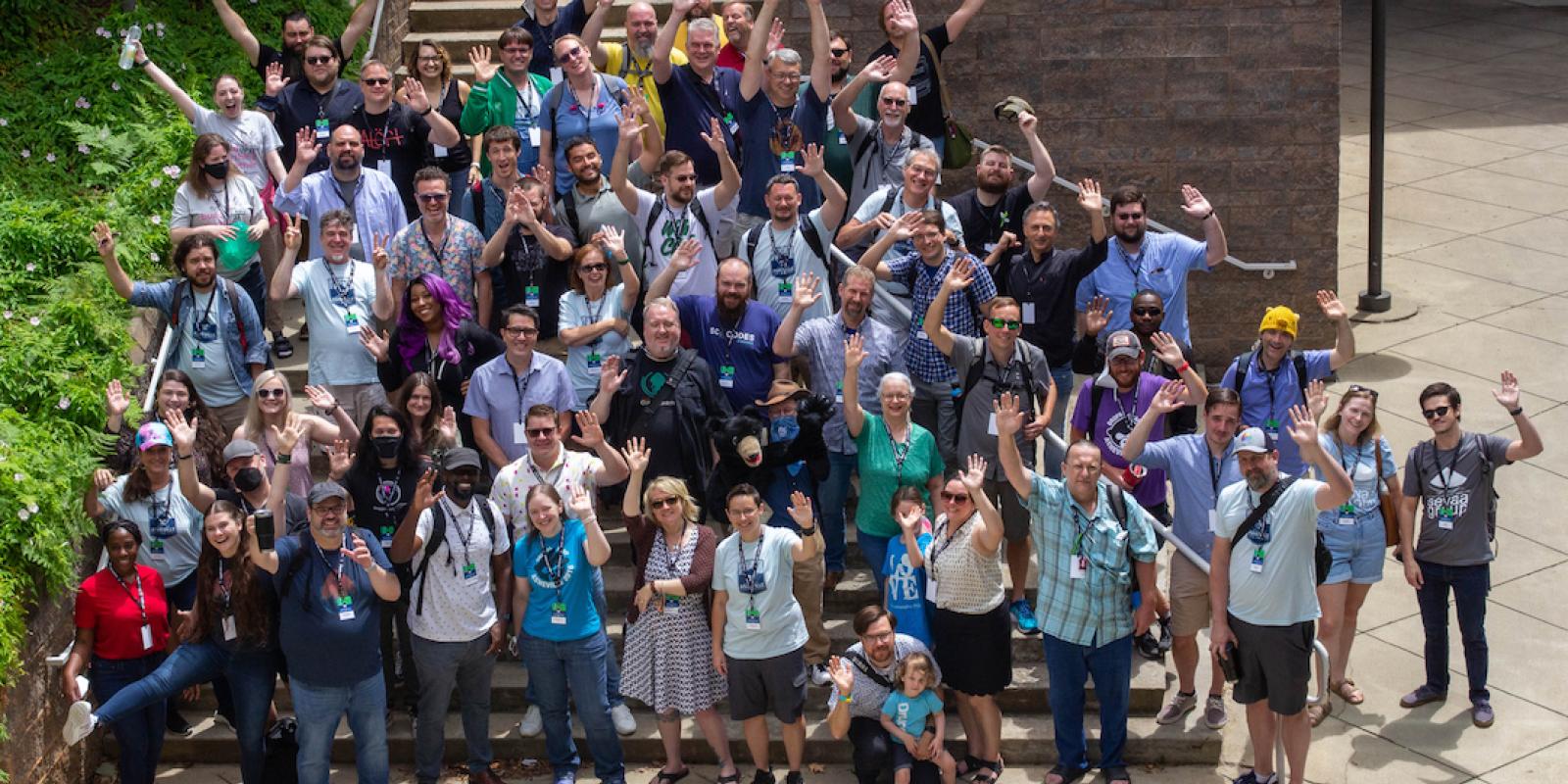 DrupalCamp Asheville Group Photo from 2022